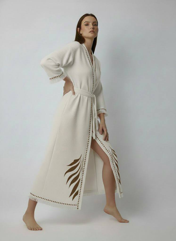 Muslin Kaftan Kimono — Leaf